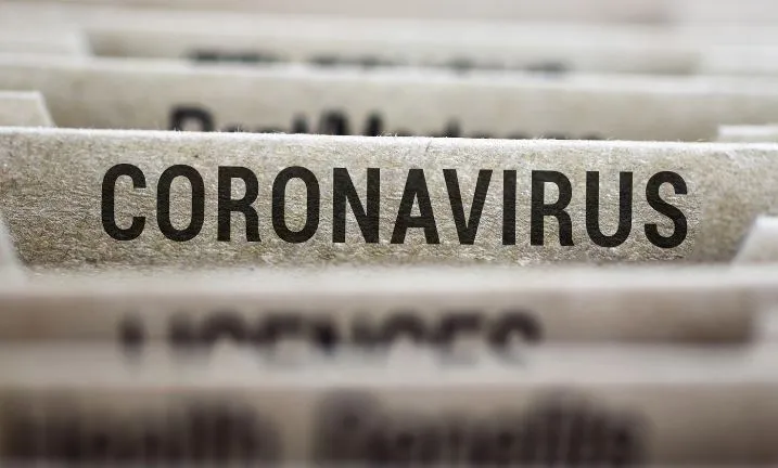 Archiefmappen met het tabblad Coronavirus